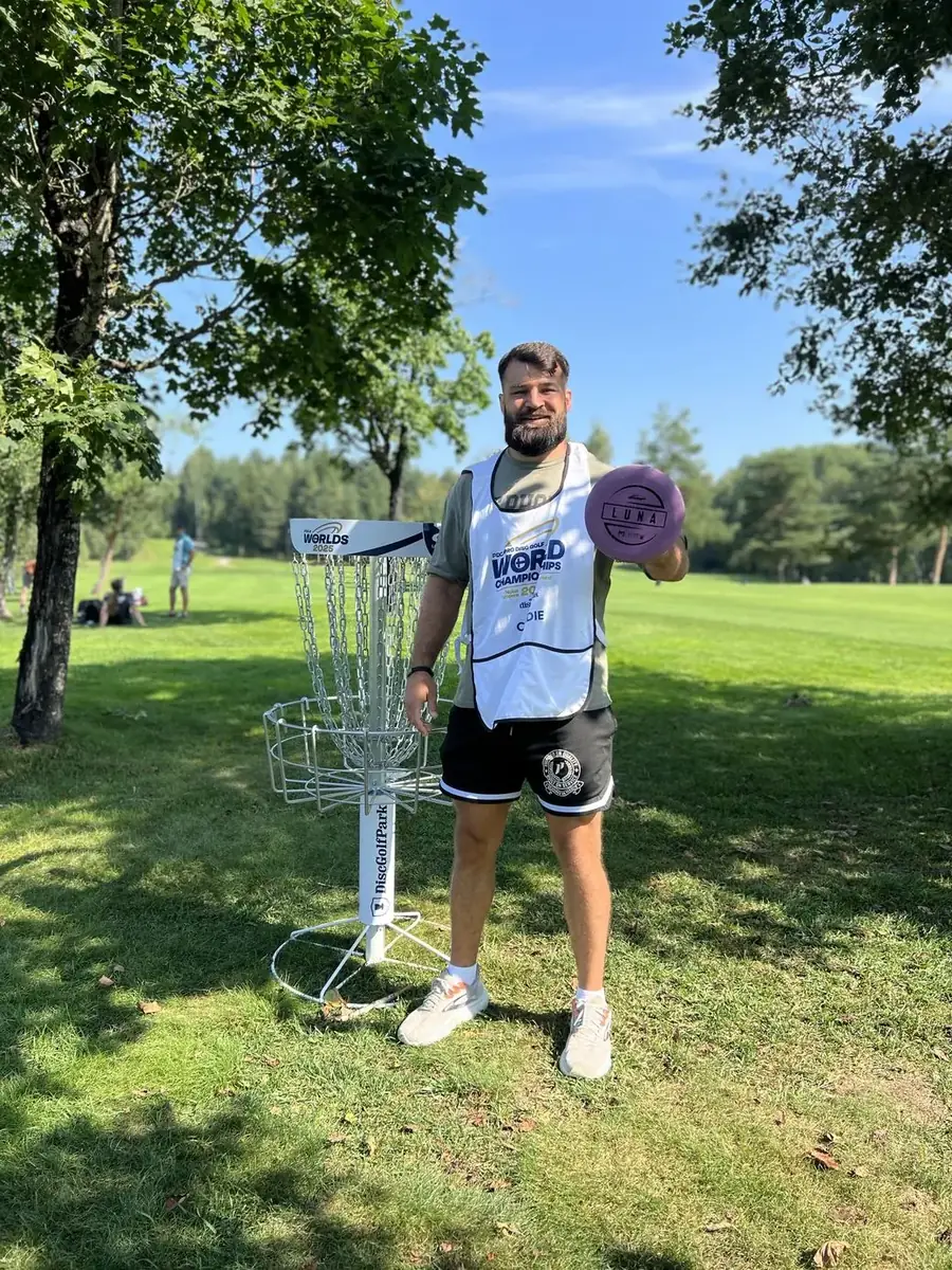 Julian Marquez at the PDGA Disc Golf World Championships in Finland